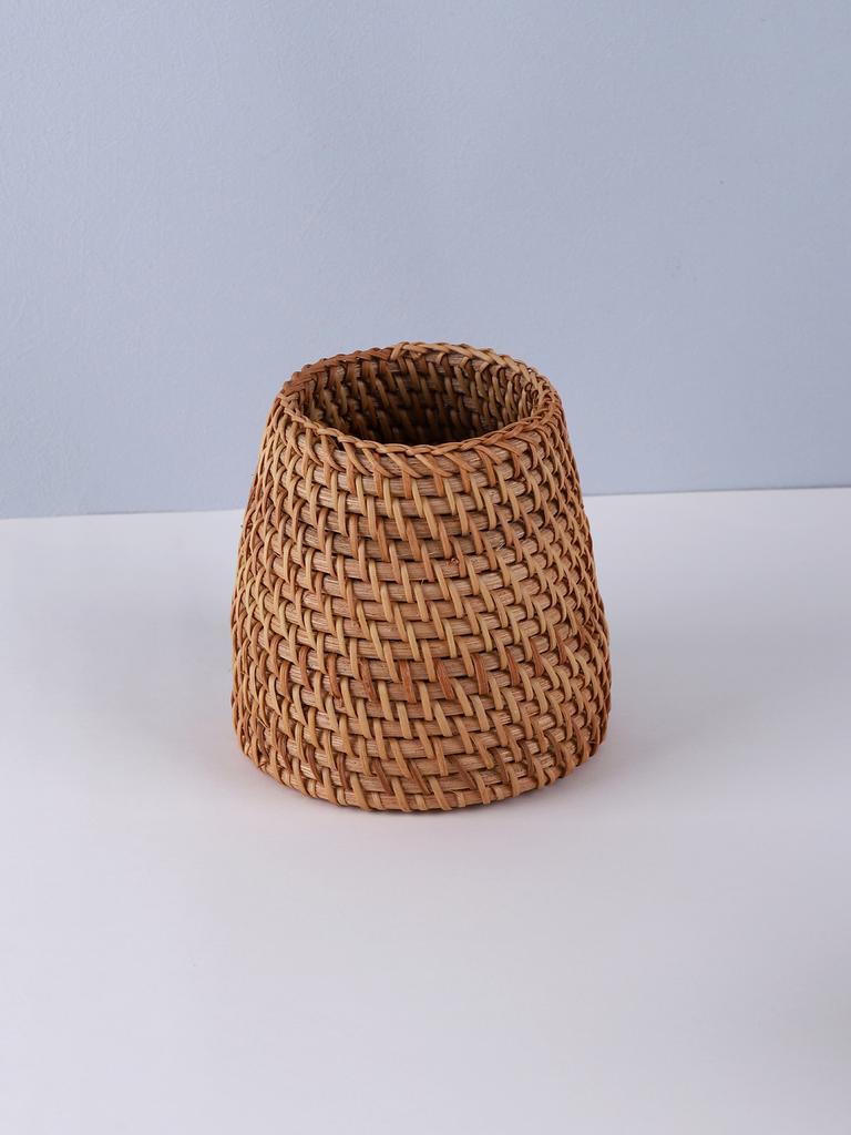 Rattan pen holder Pen Holder For Desk Waterproof and sturdy pen holder School Office Supplies Stationery  Desk organizer