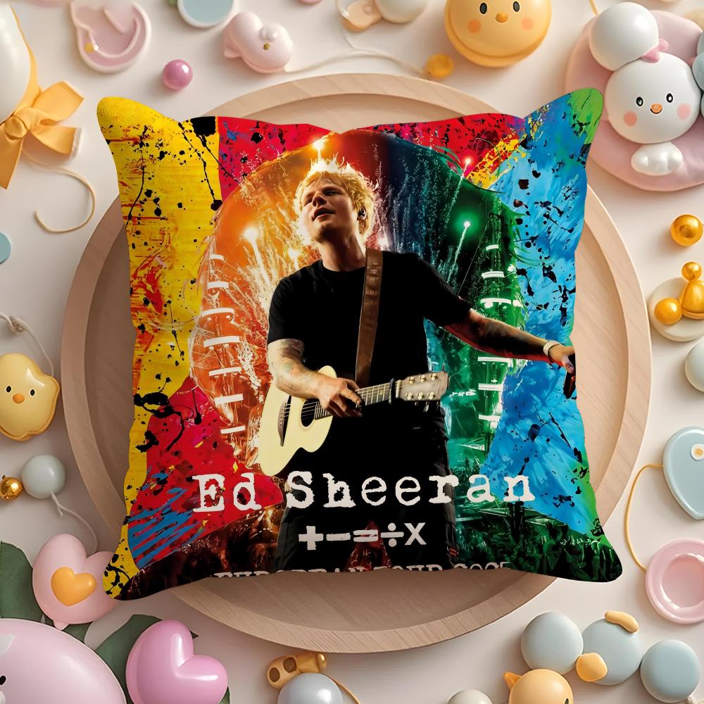 Cute E-EdS S-SheeranS Cushion Cover Home & Car Multi-Scene Pillow Cover - Reversible, Soft & Durable for Daily Use
