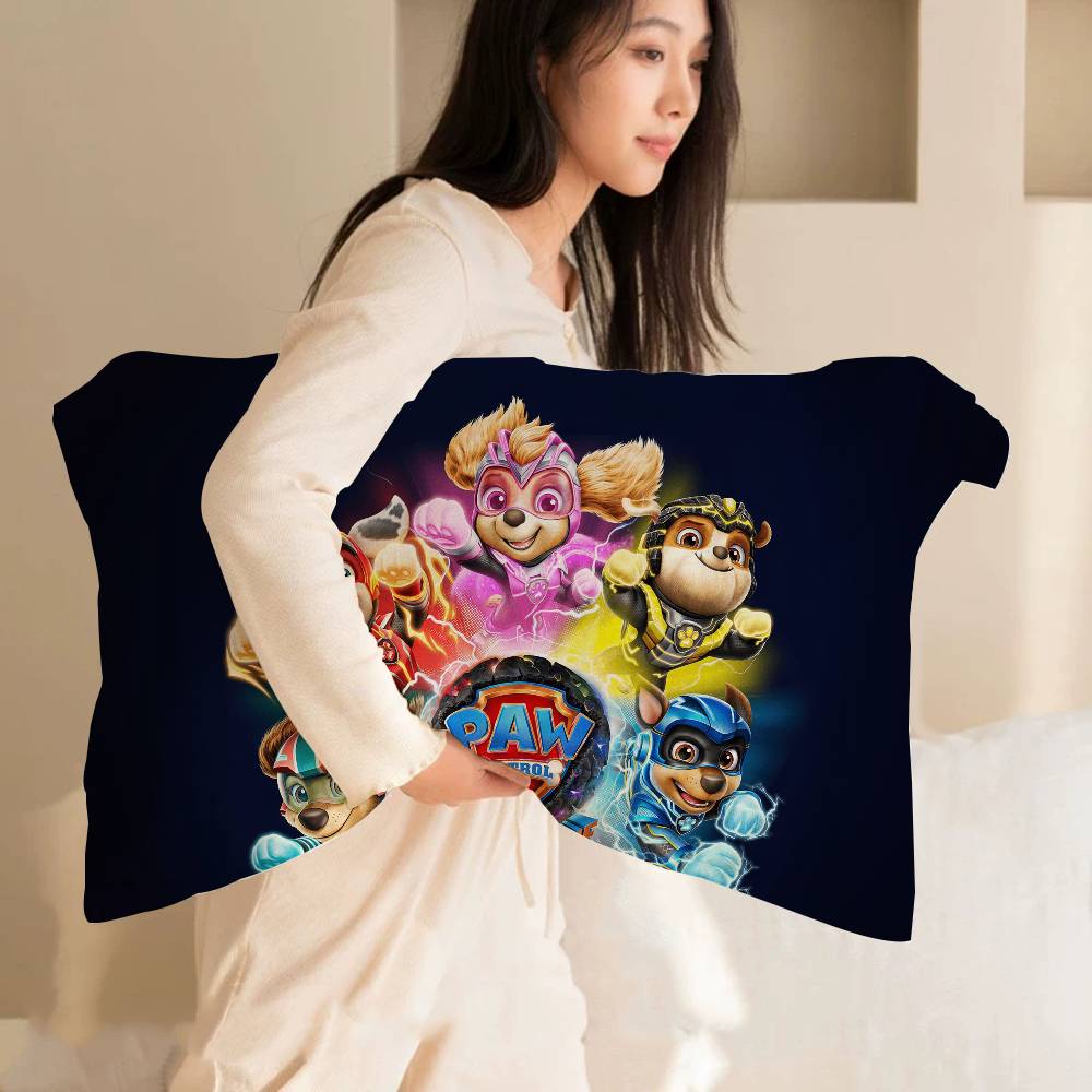 Popular Children Animation P-Paw Quick-Dry Polyester Pillow Towel Pillowcase Sweat-Absorbent & Breathable For Daily Use