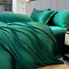 Summer Ice Silk Four-Piece Bed Hat Imitation Tencel Quilt Cover Cool Silk Bed Sheet Washed Silk Quilt Cover