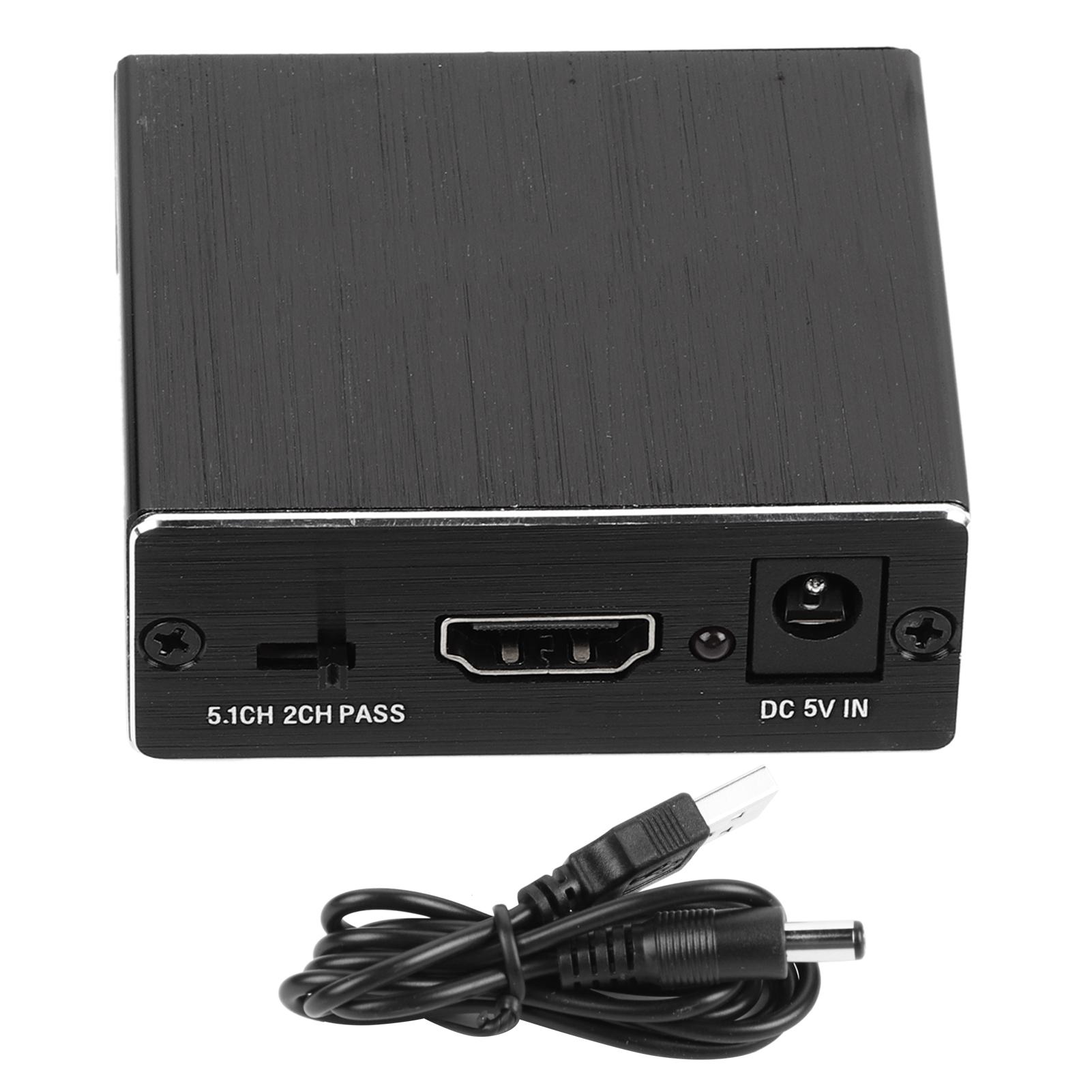 

4K x 2K HDMI 1.4 Audio Extractor 5.1 Sound Channel Оптоволоконный преобразователь Адаптер