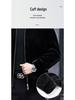 Men's Full Mink Fur Lapel Jacket - Winter Thick Faux Fur Coat