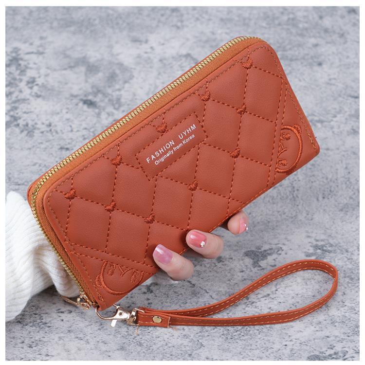 Available: 2023 Summer Edition - Fresh & Sweet Embroidered PU Leather Medium Women's Handbag Wallet