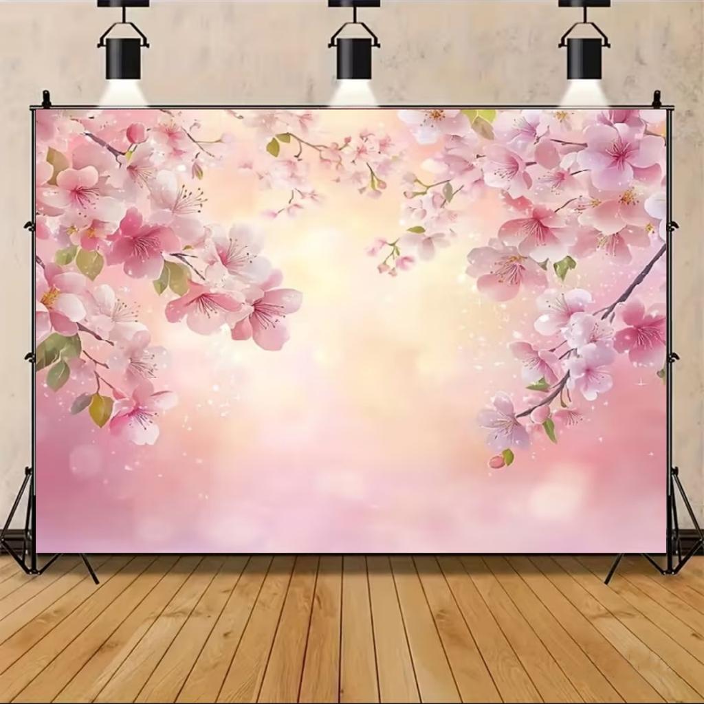 Floral Wall Theme Background Birthday Wedding Engagement Ceremony Party Decoration Abstract Flower Portrait Photography Studio