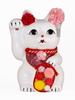 Lucky Cat Maikohan Right Hand Lucky Cat Lucky Feng Shui Ornament Offering Box White (M-SIZE White) raised/Ceramics Maneki-neko (mk_M