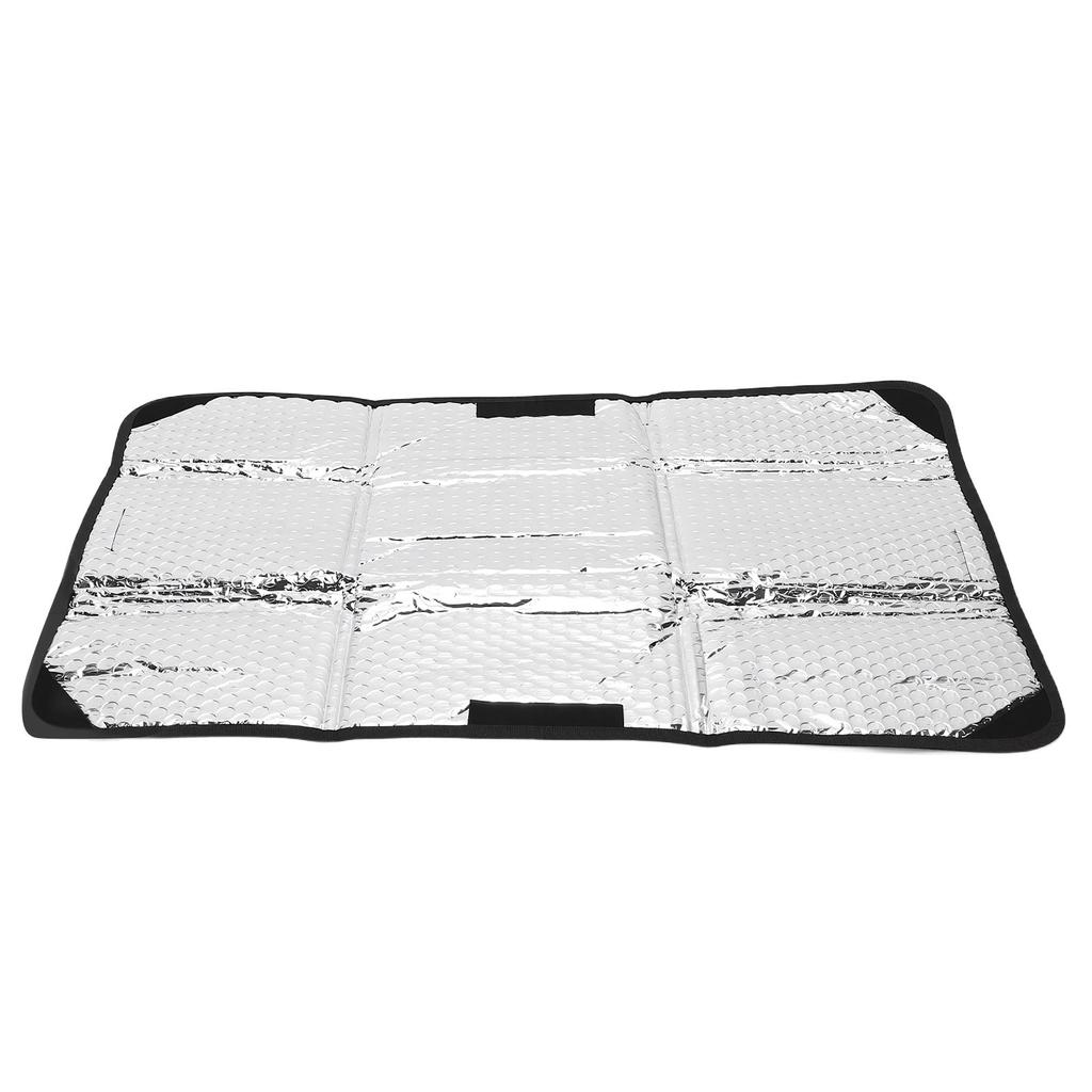 25.2 x 16.1in RV Door Window Sunshade, Water Proof Foldable Reflective Sunshade with Protecting Hook and   Fastener, Compatible with Most RVs Enha