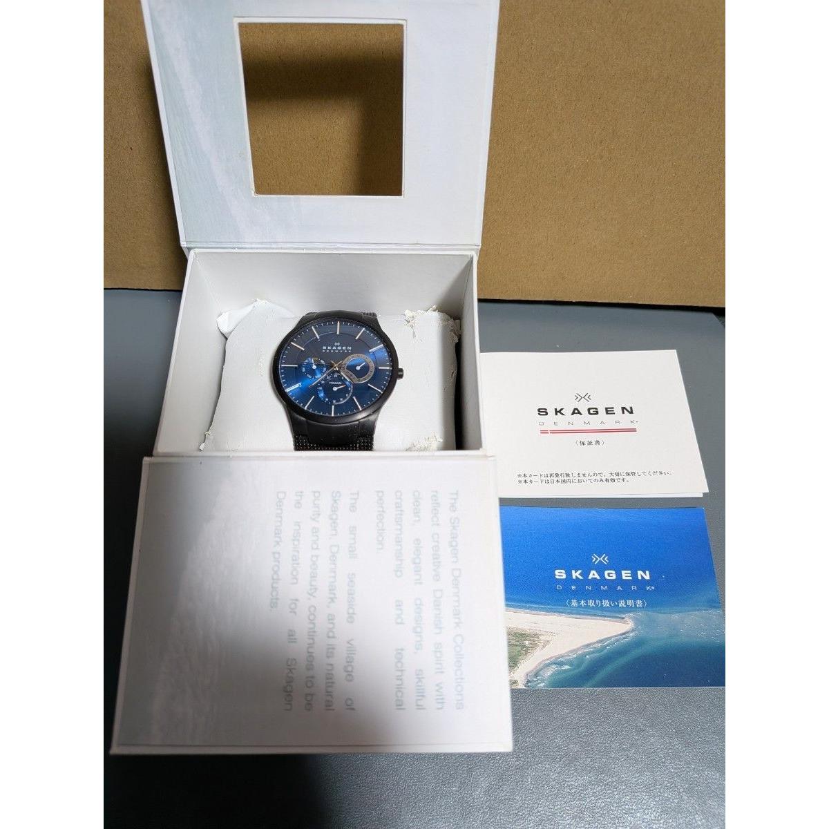 Used [Super Good Condition & Working Item] SKAGEN DENMARK 809XLTBN Skagen Watch