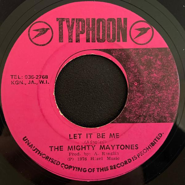 7inch Record MAYTONES  G.G. ALLSTARS  Let It Be Me  Let It Be Me Part T NONE Typhoon 1976 Jamaica Reggae Ska  Dub Used