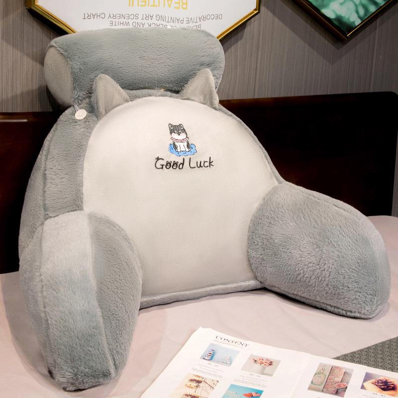 Ice Bean Latex Large Soft Backrest Pillow for Bed – Dormitory Reading & Lumbar Support