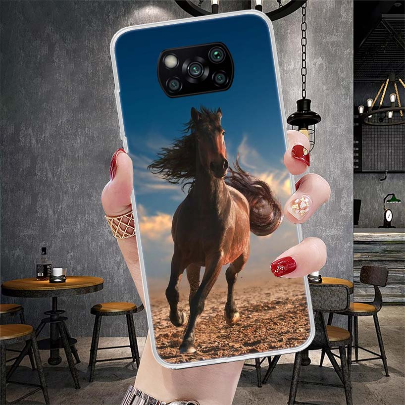 Horse Great Beauty Galloping Soft Phone Case For Xiaomi Redmi 15C 15 13C 13 Poco X5 X6 X7 F7 Ultra M7 12C 12 10 10C 9C 9A 9T 9 F