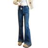 Women's Split Wide Leg Slightly Flared Jeans Spring and Autumn New Elastic Straight Leg Jeans