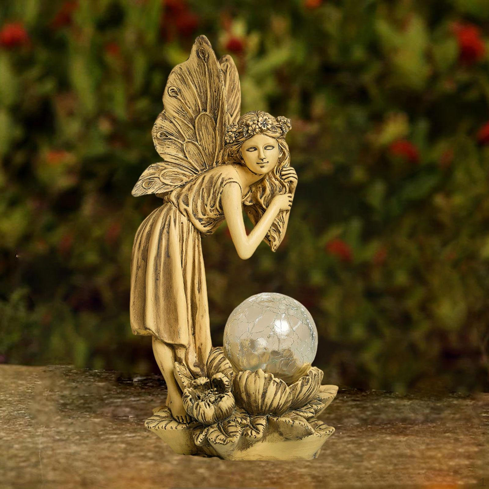

Ангел орнамент скульптура девушка садовая фигурка ,цветочная фея статуя для декора