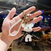 Teddy Resin Stylish Bear Keychain Fashionable Car Key Ring Ornament Cute Design
