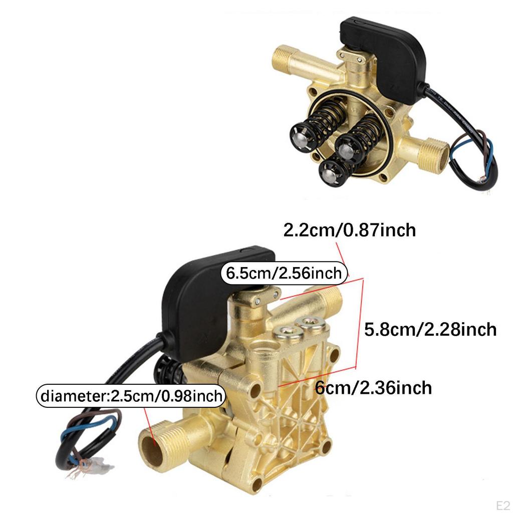 220V Pump Head Assembly 25mm Inlet Water Washer Cleaning Machine for Garden Irrigation Car