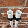 Dual-Use H-Type PVC Double Pipe Clamp with Butterfly Clip for Side-by-Side Mounting