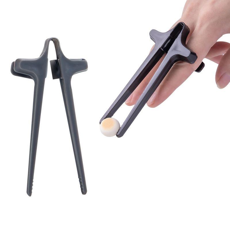 1/10pcs Plastic Finger Snack Clip for Games Player Snack Chopstick Holder Funny Chopsticks Gamer Clips Reusable Lazy Artifact