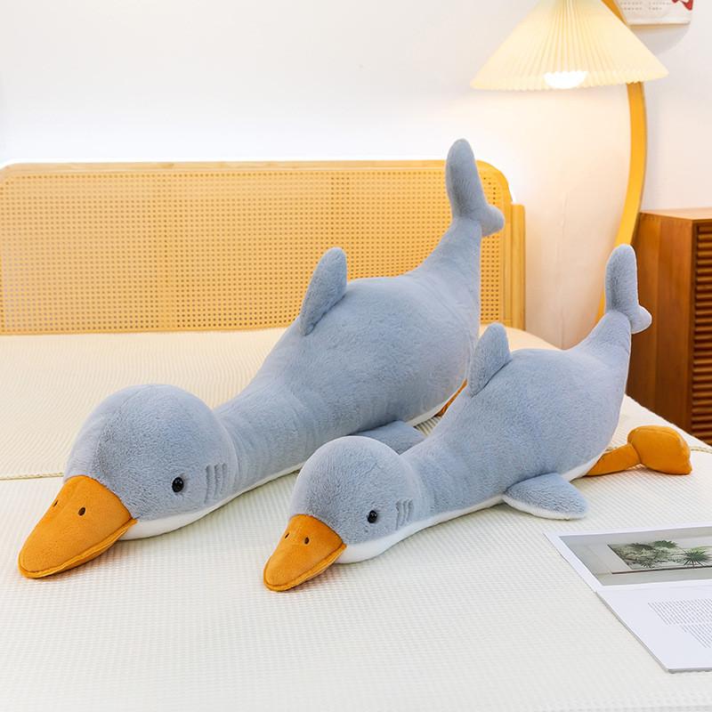 Shark Cartoon Plush Pillow With Pp Cotton Filling For Kids And Teens