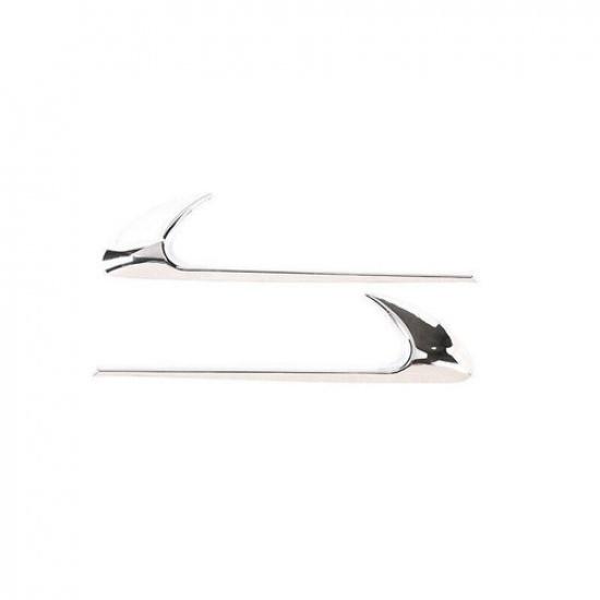 Chrome Front Side Door Fender Cover Trim 2pc Fit For Mercedes-Benz GLK 2009-2015