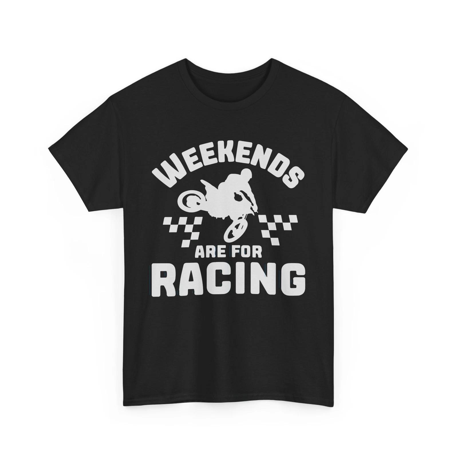 Cyclist T-Shirt | Bicycle Shirt | Weekends Are For Racing | Cycling Shirt XL
