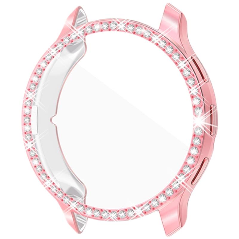 Sparkling Single Row Diamond TPU Protector Cover Watch Case for Venu 3/Venu 3S Stylish Electroplated Shell