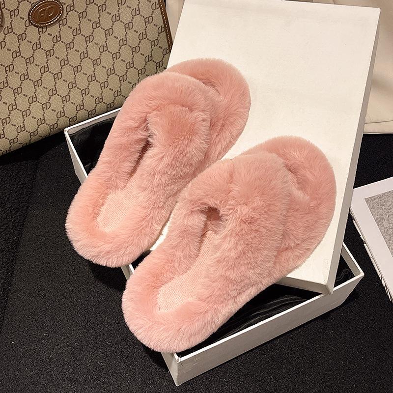 Mao Mao slippers women's outer wear spring and summer ins home home cross thick bottom height increase small autumn and winter cotton slippers