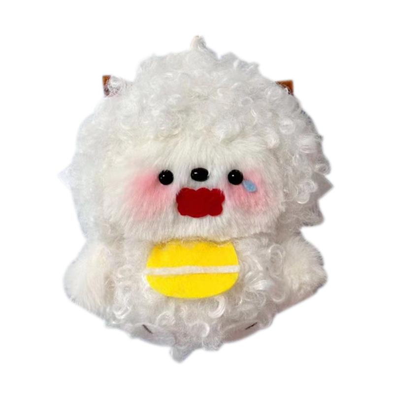 

Тот же самый самодельный кулон-кукла ленивый барашек, сделанный своими руками из плюшевого материала, пищащая маленькая кукла 12cm