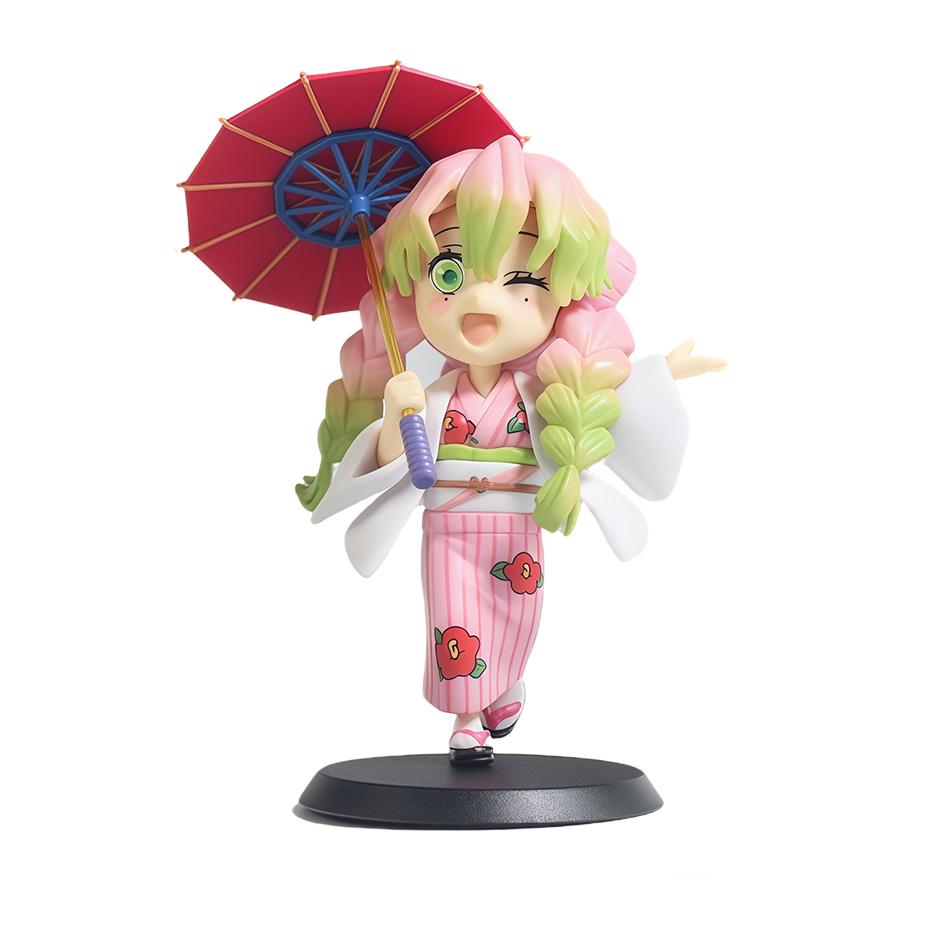 Latest 1-12Pcs Figurine Plum Rain Series Kochou Shinobu Tomioka Giyuu Mitsuri Figurine Plaything Gift For Kids