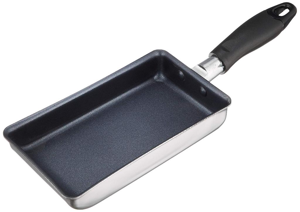 Pearl Metal Mini Egg Roll Frying Pan, 9.5 x 17.5 cm, IH Compatible, Non-stick Coating, Double-layered Steel, Compact, HB-2189
