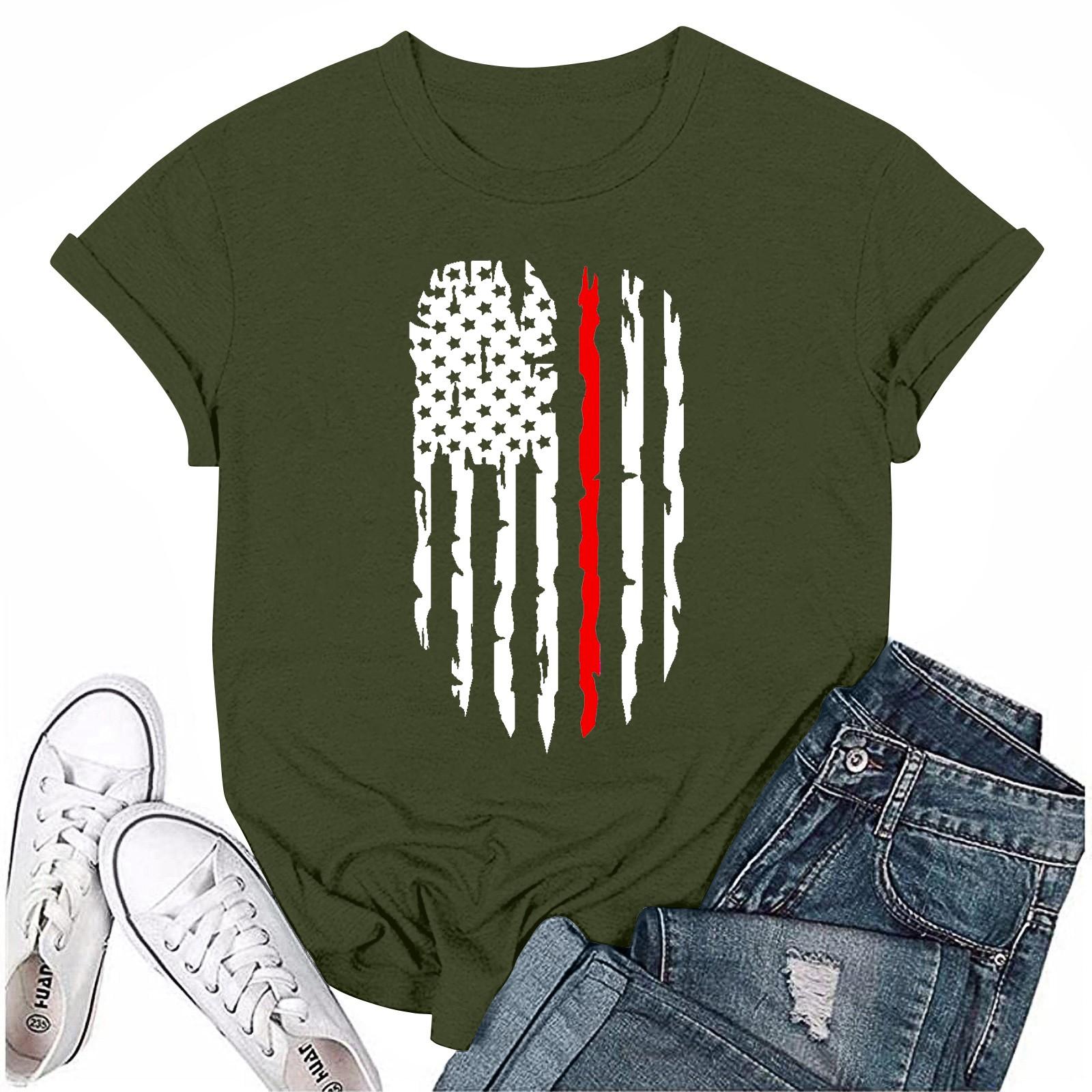 

Женская модная повседневная плиссированная футболка с коротким рукавом с принтом M