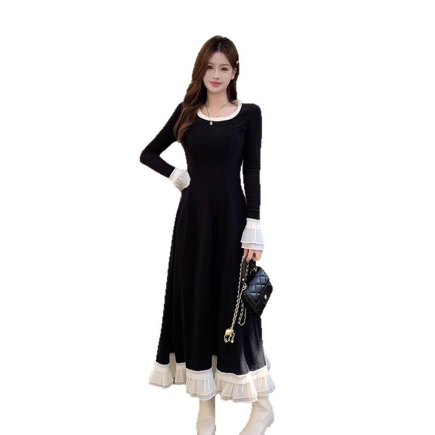 New Plus Size Bodycon Dress for Autumn/Winter – Fashionable and Slimming Design for Student Girls
