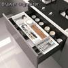 Plastic Expandable Drawer Organizer Space Saving Large Capacity Cutlery Storage Box with Compartment Utensil Tray Forks