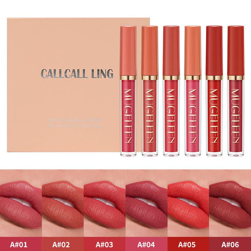 6-Piece Non-Stick Lip Gloss Set: Easy Apply for Valentine's & Mother's Day