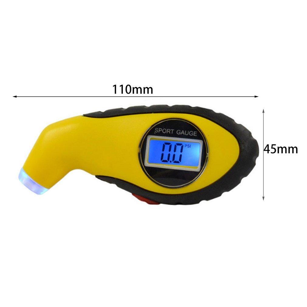 Manometru Digital de Înaltă Precizie pentru Anvelope cu Afișaj Iluminat din Spate pentru Măsurarea Presiunii Anvelopelor Auto