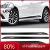 2026 Hot Interior Stickers 2pcs/set Car Door Side Skirt Sill Stripe Carbon Decals Accessories For ES300 RX330 RX300 GS300