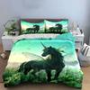 Black Unicorn with Wings. Bedding Sets Duvet Cover Sets Duvet Covers Pillowcases(1 * Duvet Cover 2 * Pillowcases Without Duvet Insert)