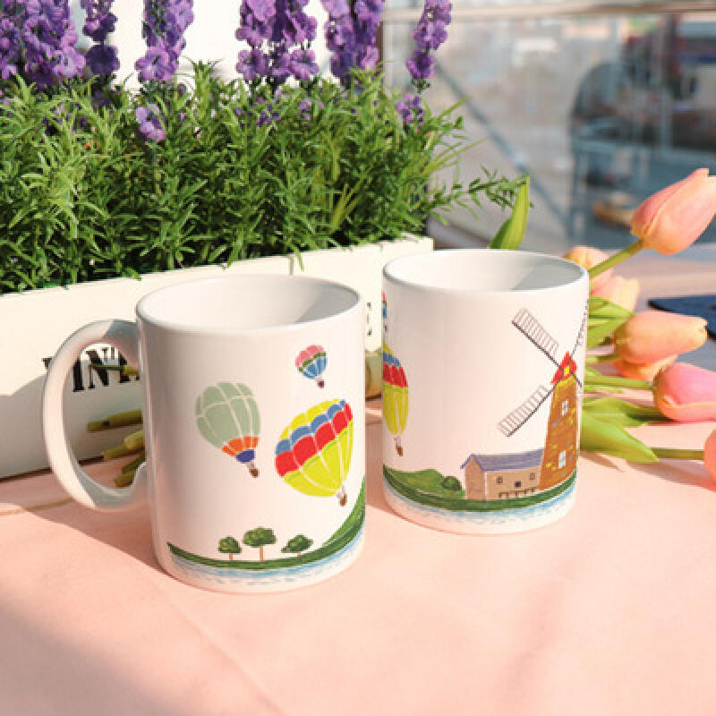 cg917-Design Mug 2p-Village with Windmill