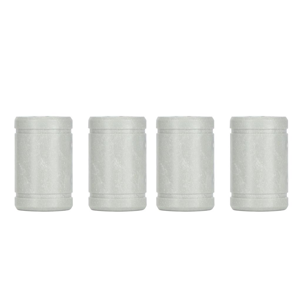 4pcs Bearing Shaft Gray Plastic LM8UU Solid Polymer Linear Bearing 3D Printer Parts Accessories for