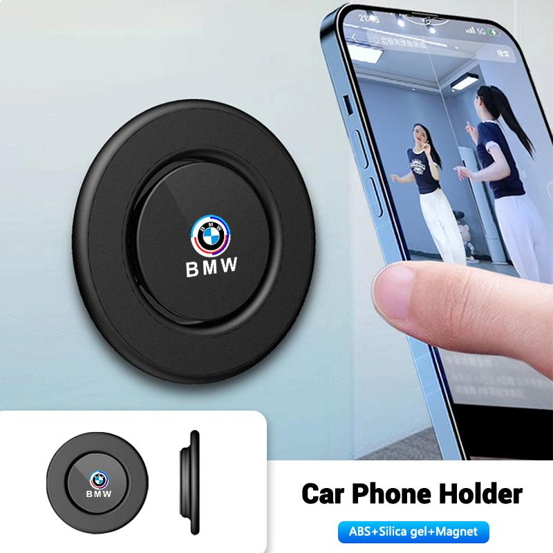 Magnetic Car Emblem Mobile Phone Stand Accessories For BMW 50th Anniversary G32 G38 G01 G08 G02 G05 F45 F46 F52 F48 F49 F39 F90