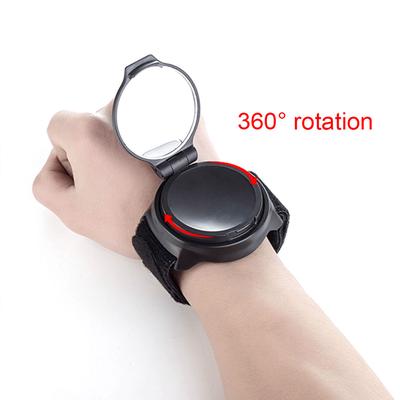 360 Degree Rotating Road Bicycle Riding Rearview Mirror with Adjustable Wrist Band