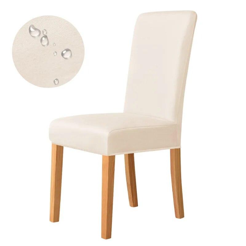 Universal Plain Chair Cover Stretch Solid Color M Size Seat Covers for Dining Room Office Kitchen Home Decor No 100% Waterproof