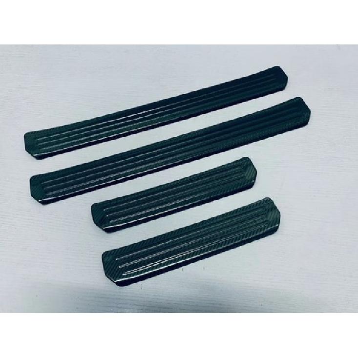 Steel Fiber Outer Door Sill Scuff Plate Cover Trim For -2024 Mazda CX-50