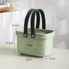 Portable Handle Bath Basket Plastic Mesh Basket Bathroom Shower Wash Bath Large Capacity Storage Basket Toilet Cleaning Supplies
