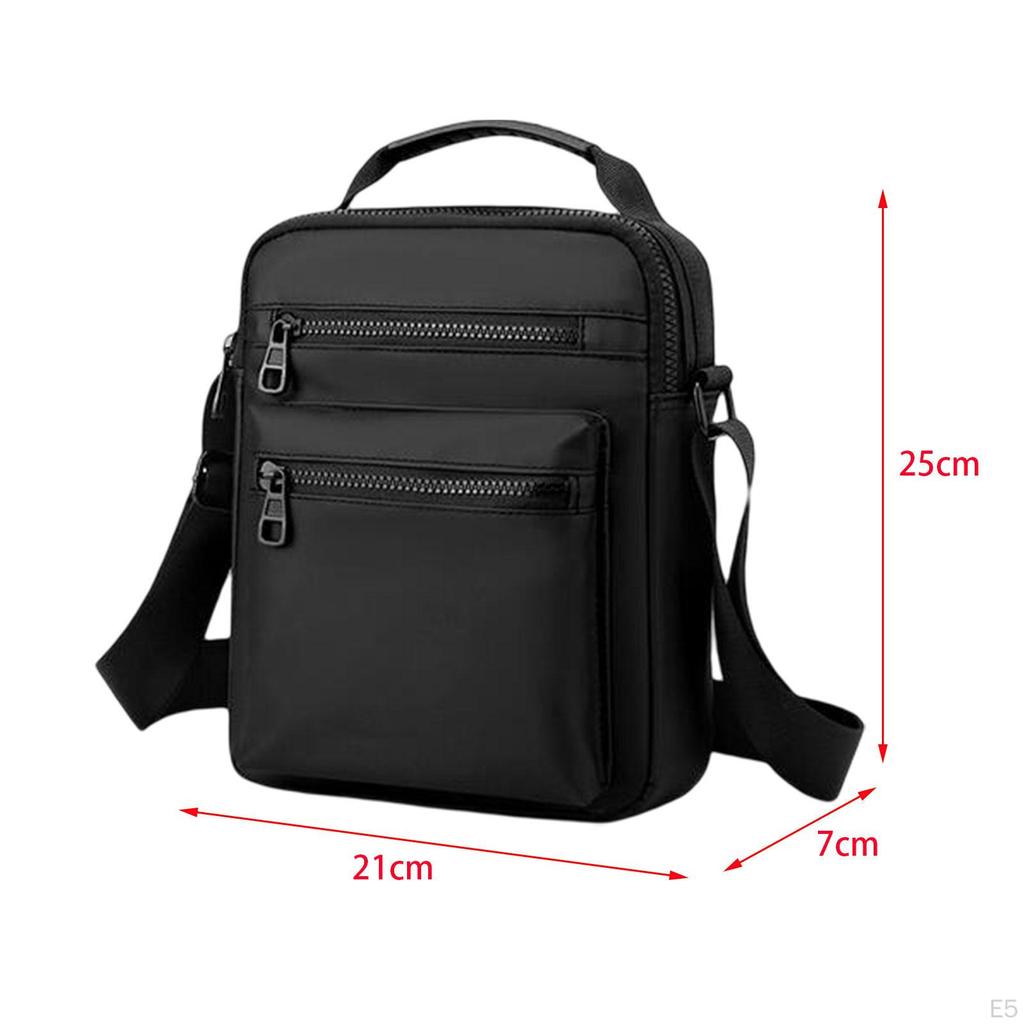 Men's Bag Shoulder Bags Gift for Family Friends Zipper Birthday Party Utility Cross Body Satchel
