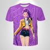 2025 Movie KPop Demon Hunters T-shirt Summer Short Sleeve Tee for Casual Loose Girl Boy Graphic Printed Tops