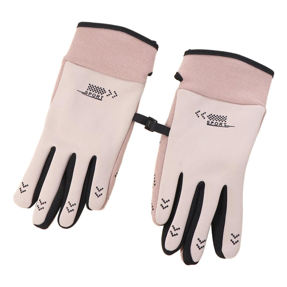 

Soft Keep Warm Fleece Gloves Korean Style Windproof Winter Warm Gloves Touch Screen Full Finger Cycling Mittens Autumn