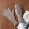 Warm Wool Knit Touchscreen Gloves Men Women Winter Outdoor Thick Wrist Support Riding Skiing Commute
