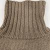 SLOANE 25AW Sl3w-063 Brown 3G Gillon Lamb X Cashmere Drop Shoulder Knit Pullover Tops 38 BrownUsed