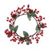 Plastic And Berries Pine Needles Wreath Decor For Festive Home And Store Display