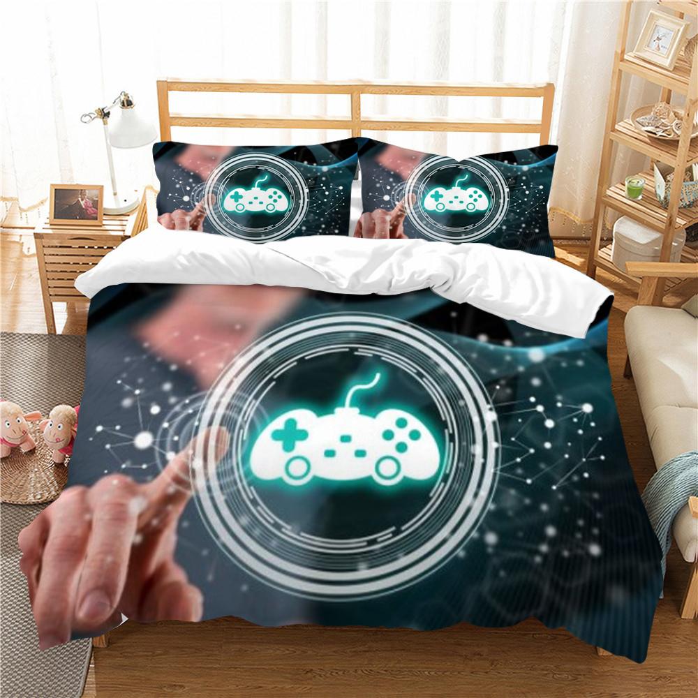 Home Textiles Bed Set 3D Gamepad Print Pillowcase Comfortable Comforter Duvet Covers Microfiber