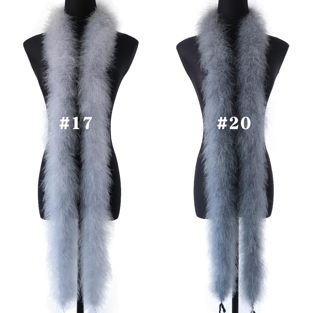 DIY Flauschige 22G Marabou Federboa 2 Meter für Schmuck Basteln Hochzeitsfeier Kleid Dekoration Bühnenrequisiten Truthahnfeder Schal